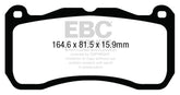 EBC 13-14 Ford Mustang 5.8 Supercharged (GT500) Shelby Yellowstuff Front Brake Pads